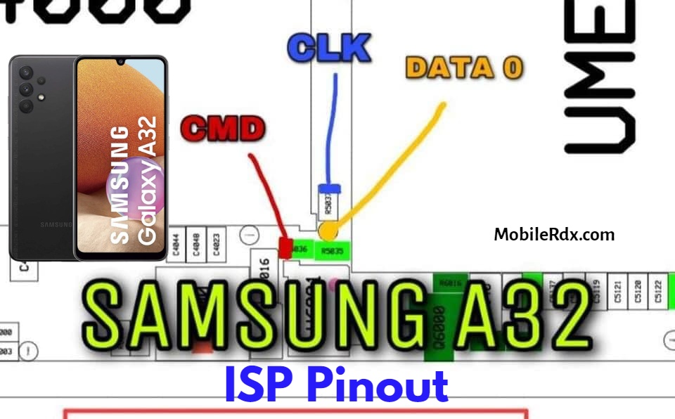 Samsung Galaxy A32 A325f Test Point Isp Emmc Pinout