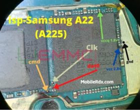 Samsung Galaxy A S Isp Emmc Pinout Test Point