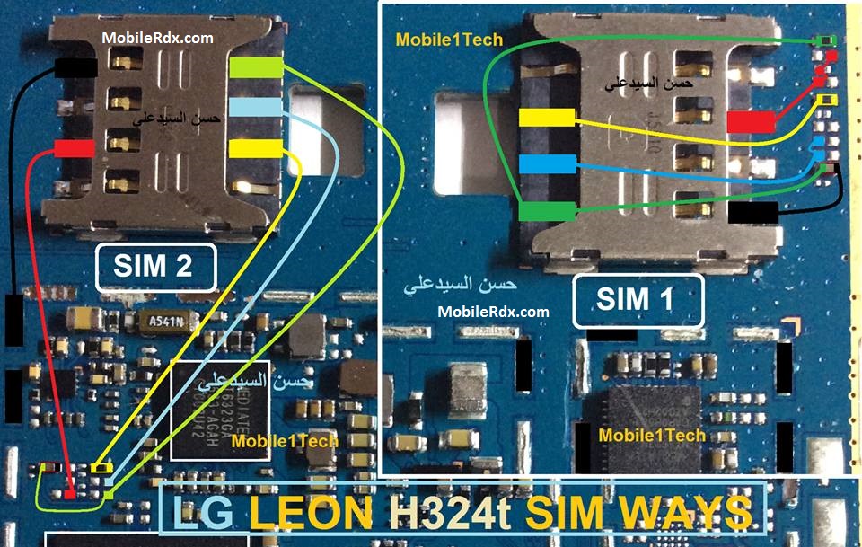 Repair LG Leon H324t Sim Card Ways Problem Sim Jumper Solution