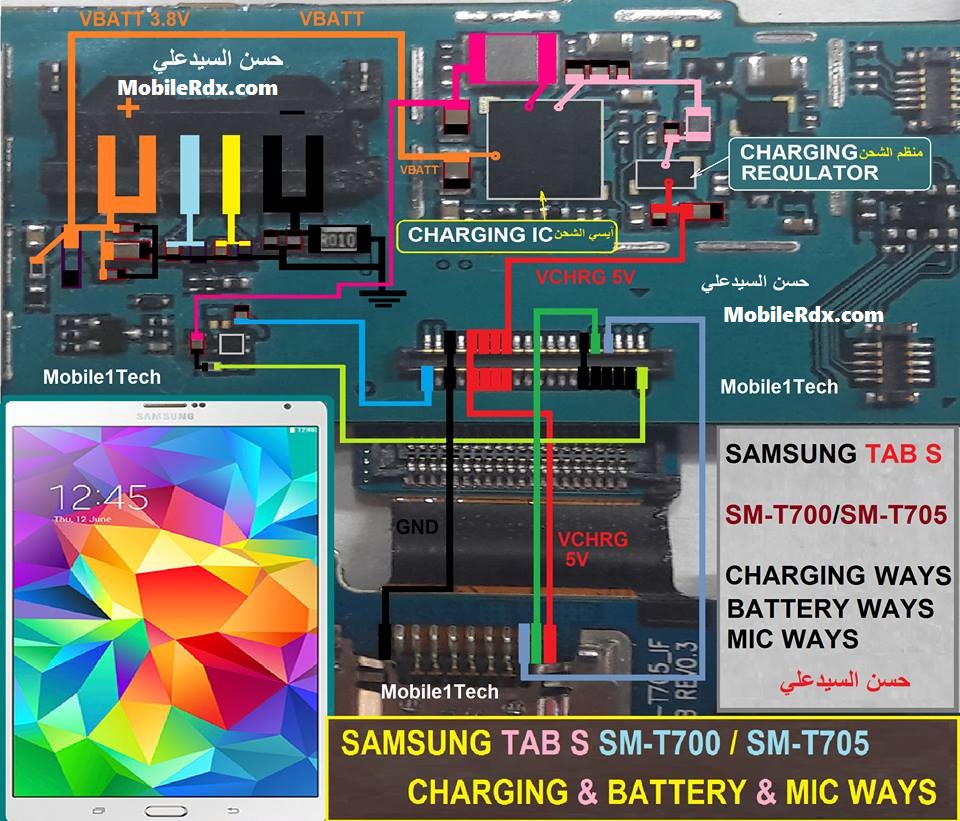 Samsung Galaxy Tab S T700 Charging Problem Jumper Solution