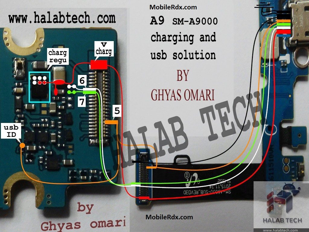 Samsung Galaxy A9 A9000 Charging Ways Usb Jumper Solution