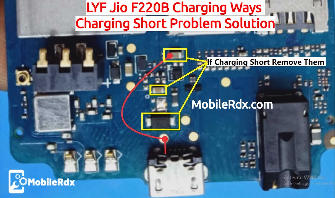 LYF Jio F220B Charging Ways - Charging Short Problem Solution