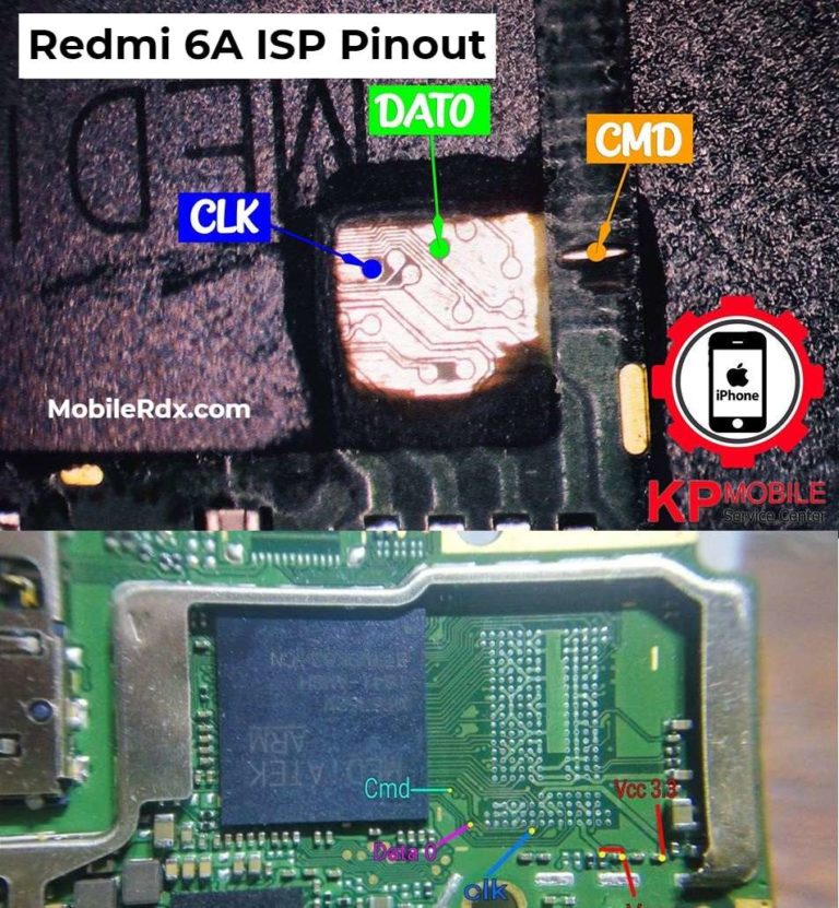 Redmi 6A ISP Pinout EMMC Ways Remove MI Account And FRP