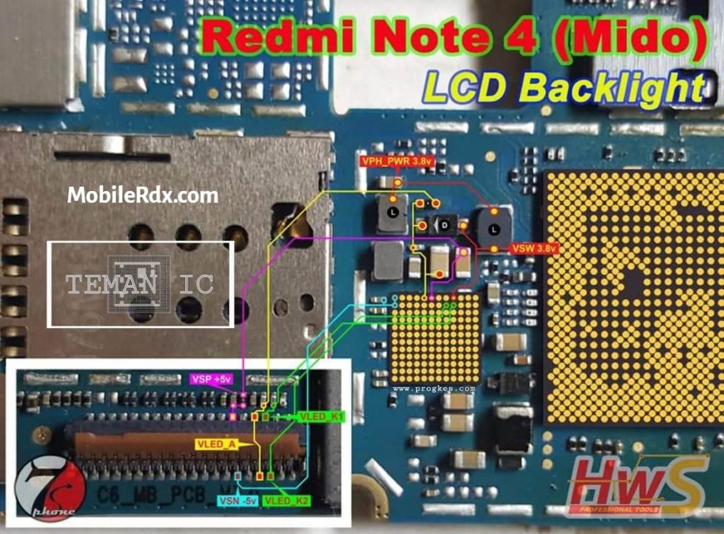 Repair Redmi Note 4 Display Light Problem | LCD Backlight Ways