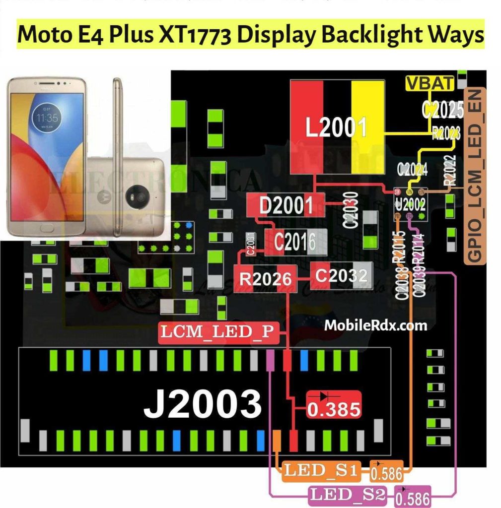 Motorola Moto E4 Plus Display Light Ways | Backlight Solution