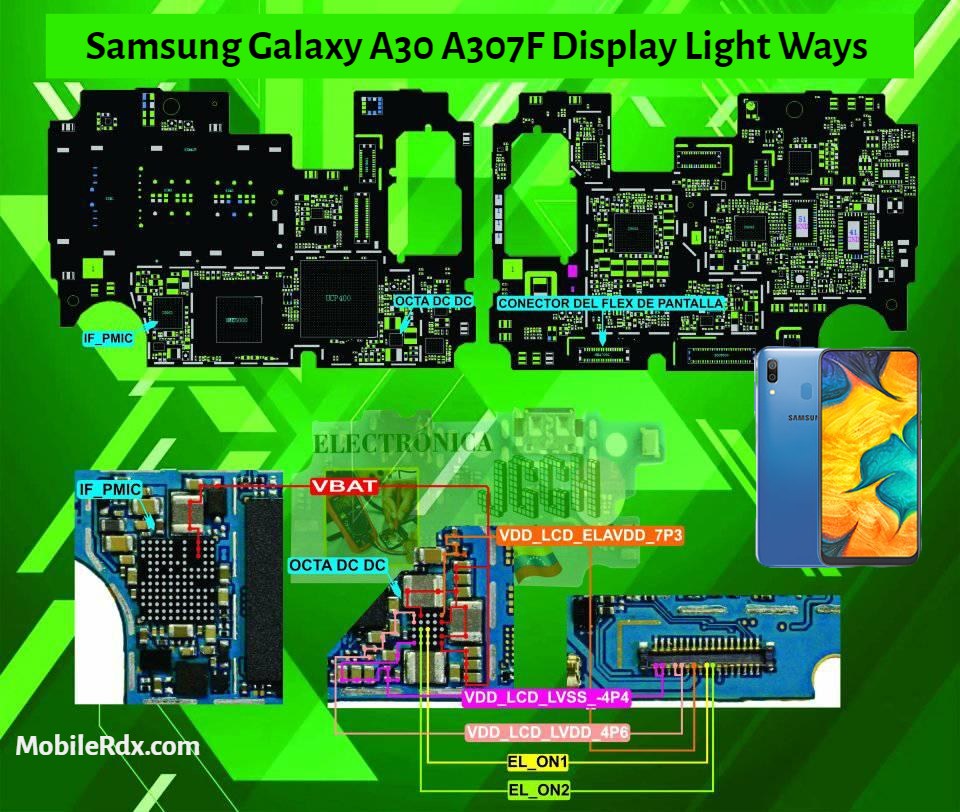 samsung a30 no display