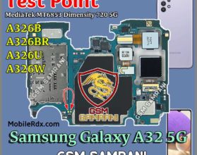 Samsung Galaxy A03s SM-A037F Test Point / ISP EMMC PinOUT