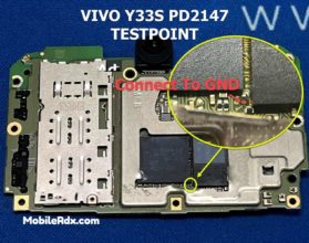 Samsung Galaxy A03s SM-A037F Test Point / ISP EMMC PinOUT