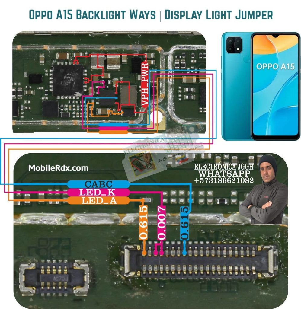 Oppo A15 Backlight Ways Repair Display Light Problem