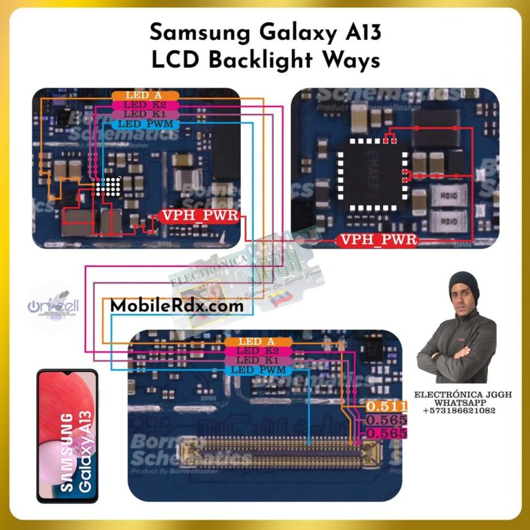 samsung a70 display light problem