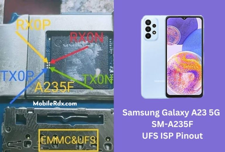 Samsung Galaxy A Sm A F Ufs Isp Pinout Test Point