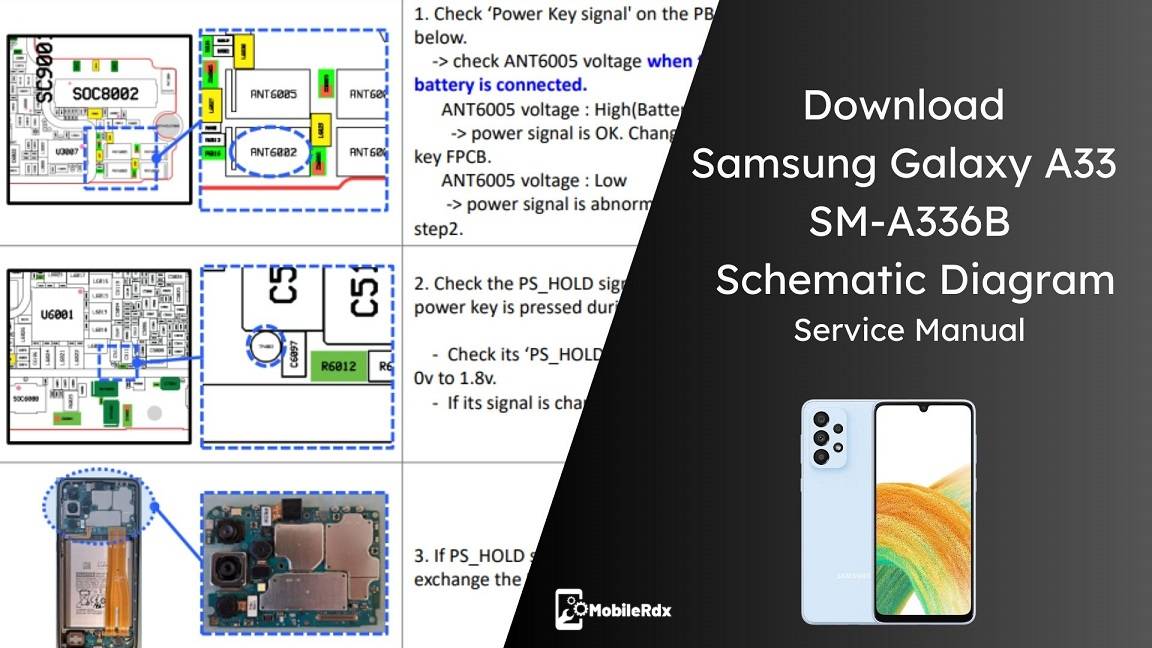 Samsung Galaxy A33 A336B Schematic Diagram | Service Manual