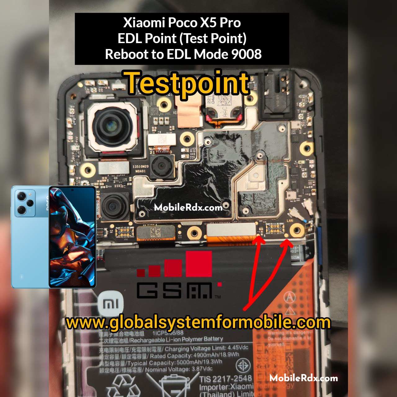 Xiaomi Poco X5 Pro Edl Point Test Point Reboot To Edl Mode 9008 3296