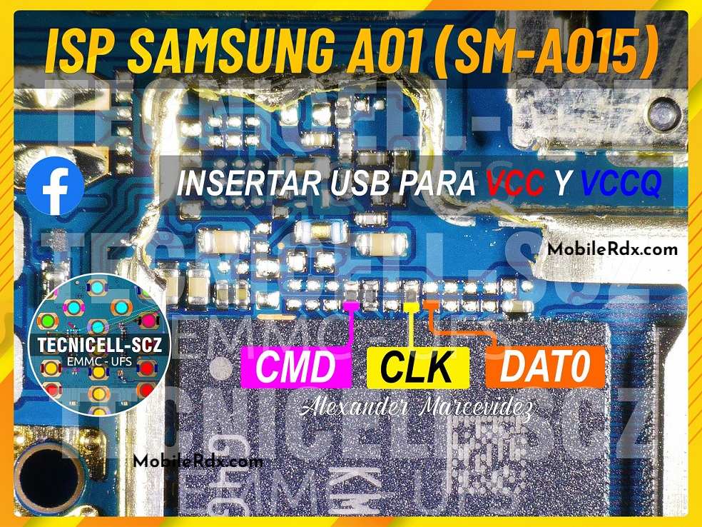 Samsung A Sm A F Isp Emmc Pinout Test Point