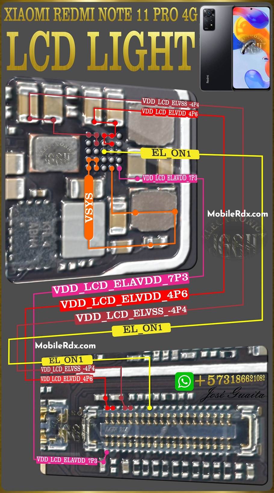 Redmi Note Pro Backlight Ways Repair Display Light Problem